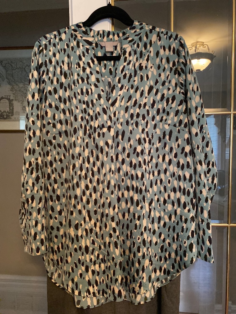 H&M Ladies Blouse in animal print pattern. 